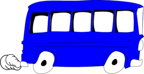 Blue Bus Clip Art