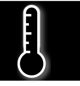 Black Thermometer Clip Art