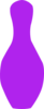 Purple Bowling Pin Clip Art