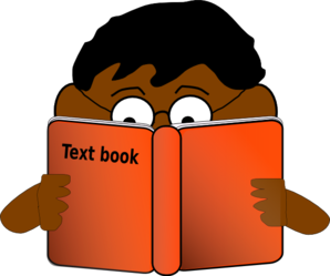 Boy Reading Book Clip Art