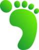 Green Feet Clip Art