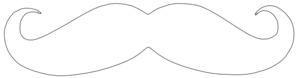 Mustache Outline Clip Art