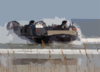 A Landing Craft Air Cushion (lcac) Comes Ashore At Jacksonville Beach, Fla. During An Amphibious Assault Demonstration At The 2003 Jacksonville Sea And Sky Spectacular Clip Art
