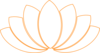 Black/orange Lotus Clipart Clip Art