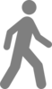 Pedestrian Gray Clip Art