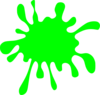 Green Splat Clip Art