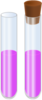 Glass Tube With Purple Liquid Clip Art