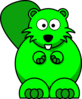 Limette Beaver Cartoon Clip Art