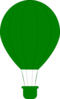 Green Hot Air Balloon Clip Art