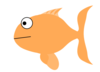 Yellow Sad Fish Clip Art