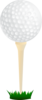 Golf Ball & Tee Clip Art