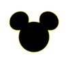 Black Mickey Head Clip Art