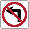 No Left Turn Clip Art