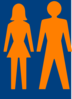 Man And Woman (heterosexual) Icon (alternate) Clip Art