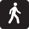 Walking Man Black Clip Art