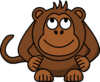 Monkey Looking Up Clip Art