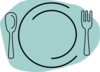 Blue-gray Plate2 Clip Art