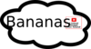 Banana Reading Sign Clip Art