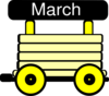 Loco Train Carriage Yellow Clip Art