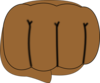 Brown Fist Clip Art