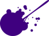 Purple Splat Clip Art