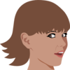 Girl With Short Hair Clip Art