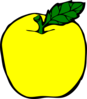 Yellow Apple Clip Art