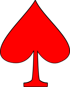 Red Spades Clip Art