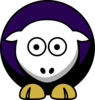 Sheep 4 Toned Baltimore Ravens Colors Clip Art