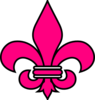 Pink Fleur De Lis Clip Art