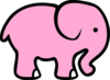 Pink Elephant Clip Art