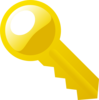 16x16 Key Clip Art