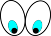 Cartoon Eyes(looking Down) Clip Art