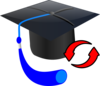 Blue Graduation Cap Clip Art