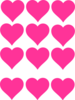 Pink Hearts Clip Art