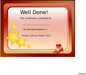 Participation Certificate Clip Art