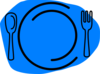 Blue Plate Special Clip Art