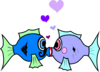 Kissing Fish Clip Art