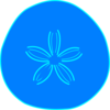 Sand Dollar Blue Clip Art