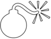 Bomb Outline Clip Art