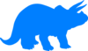 Blue Dino Clip Art