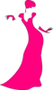 Pink Dancing Lady Clip Art