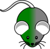 Green/gray Mouse Clip Art
