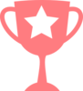 Pink Trophy Clip Art