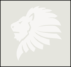 Lion Head White Clip Art