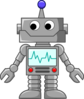 Robot Cartoon  Clip Art