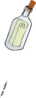 Message In Bottle Clip Art