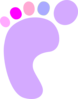 Girl Footprint Clip Art