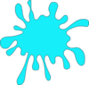 Blue Splotch Of Colour Clip Art