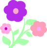 Pastel Flowers Clip Art